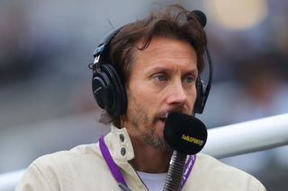 ITV Euro 2024 Commentator Sam Matterface looks on during the Premier League match between Newcastle United and Leicester City at St. James Park on May 22, 2023 in Newcastle upon Tyne, England. (Photo by James Gill - Danehouse/Getty Images)