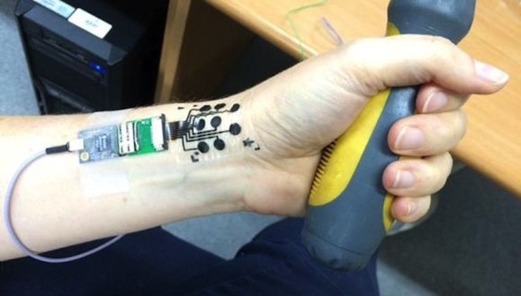 Biostamp temporary tattoo wearable electronic circuits by MC10