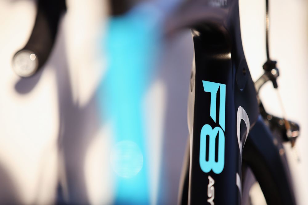 The 2016 Team Sky bikes have new graphics for this season