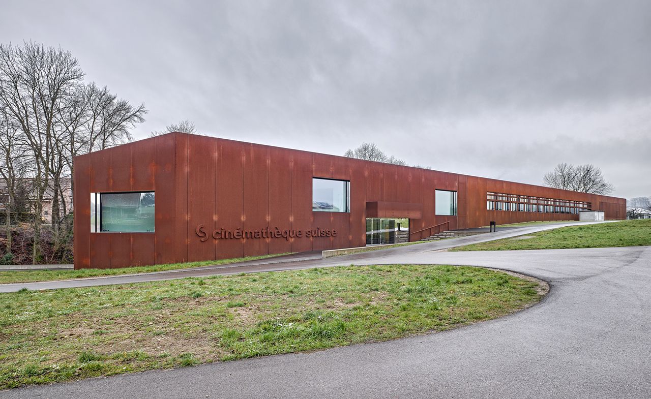 exterior building for the Cinémathèque Suisse in Penthaz