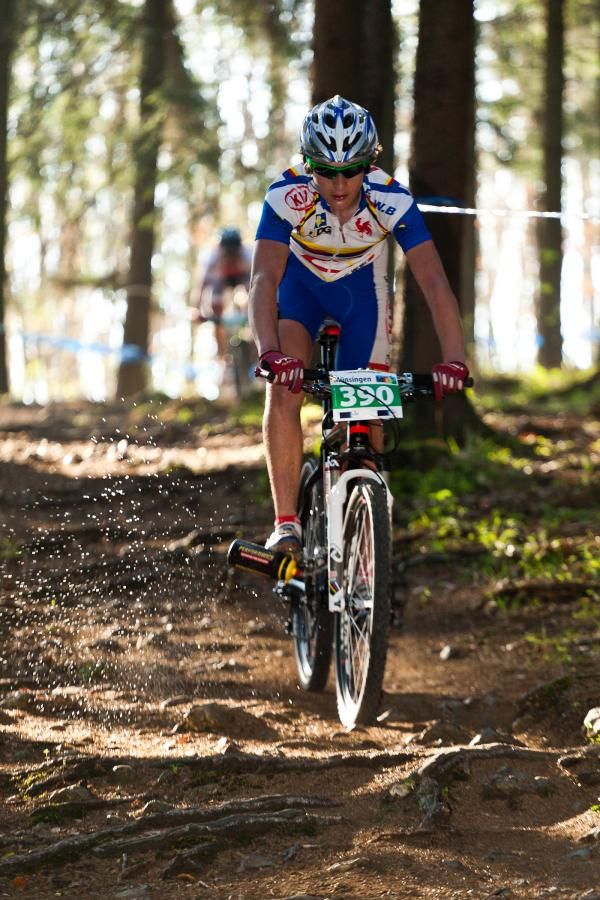 It was a tough battle in the junior men's race.