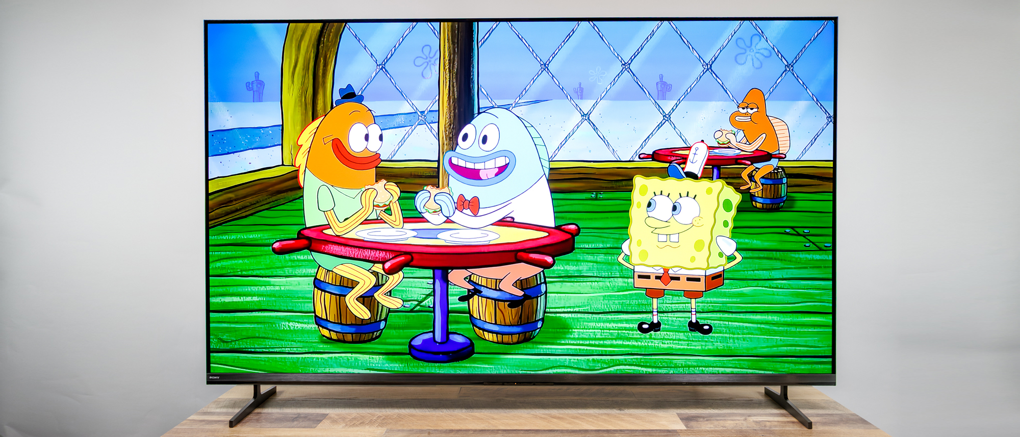 A Sony Bravia 3 II TV on a desk