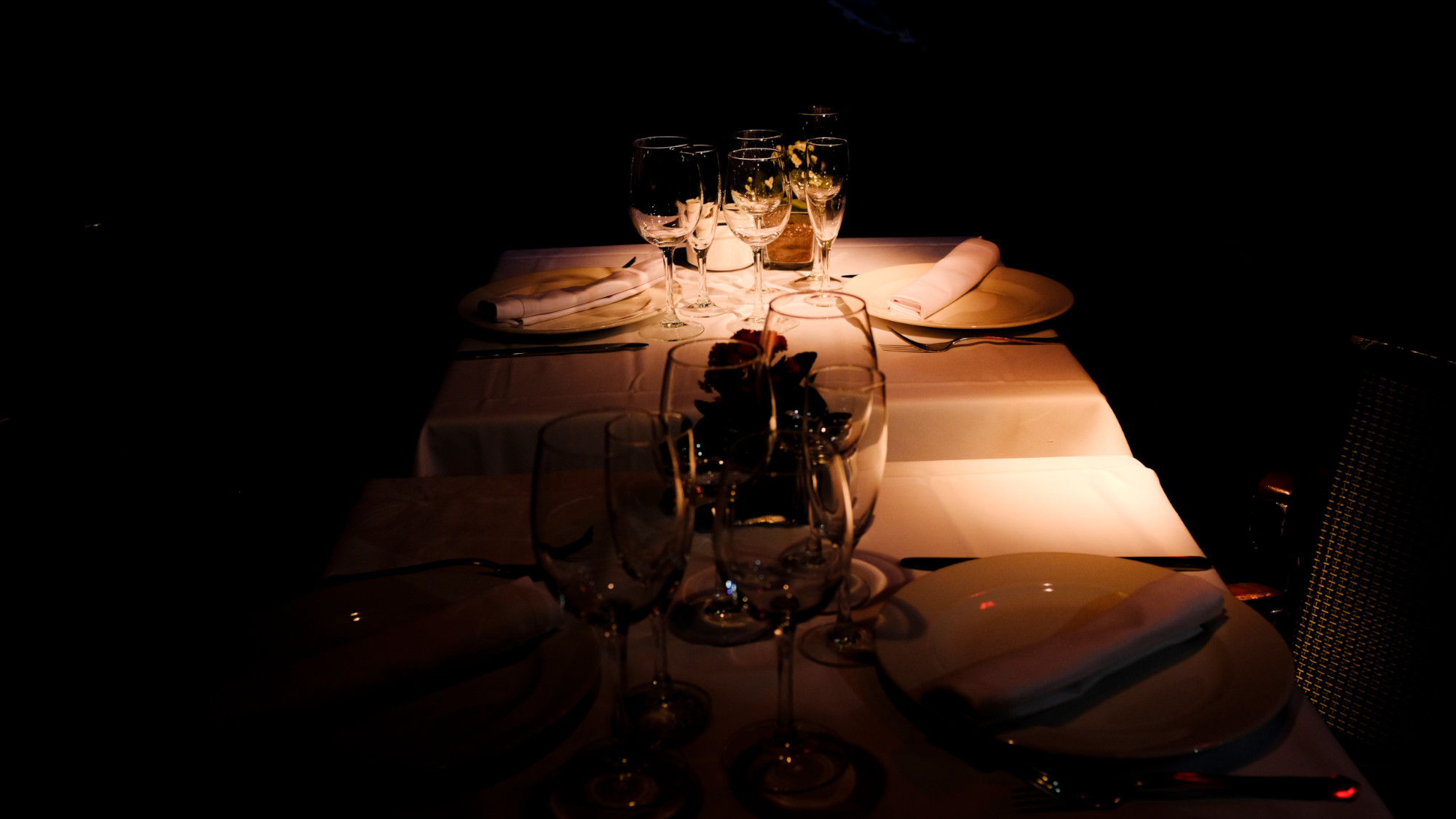 A table at a restaurant 