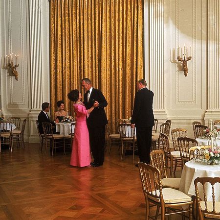 President Johnson Dances With Princess Margaret