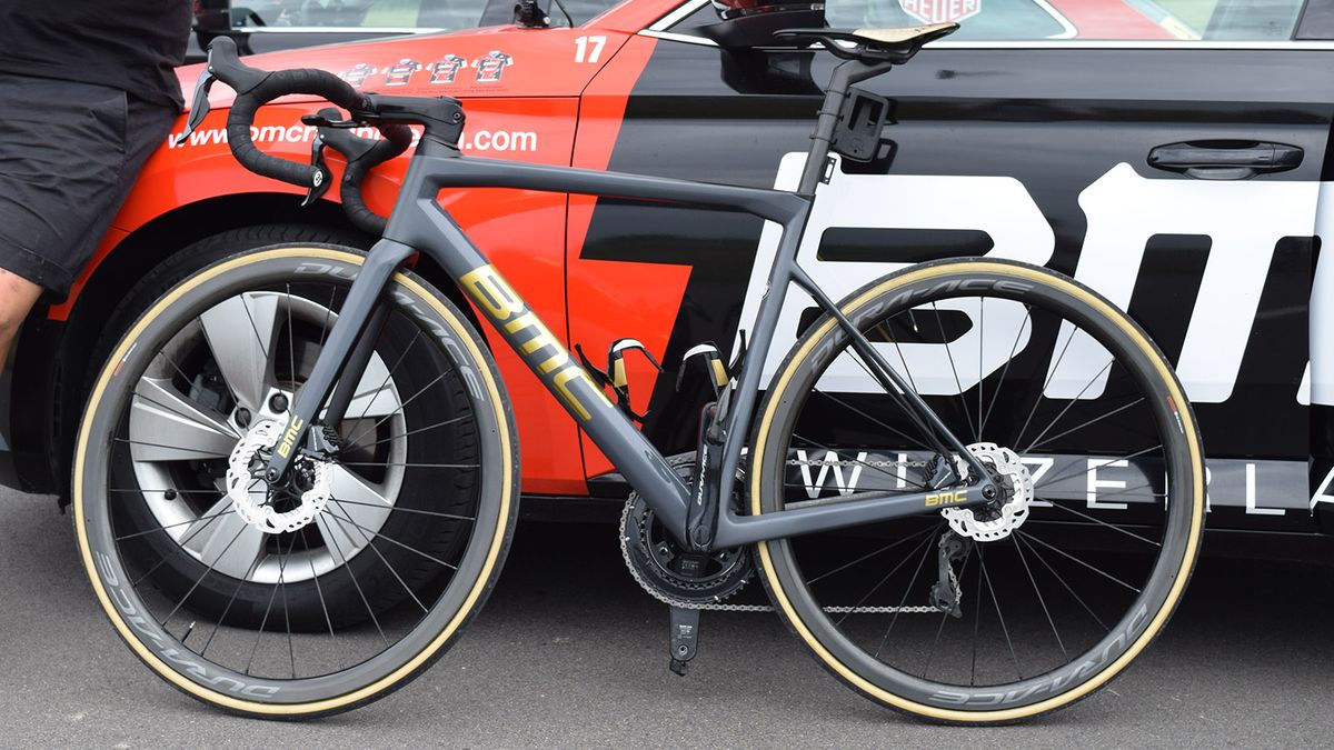 Greg Van Avermaet also raced some stages on the disc version of the BMC Teammachine SLR01