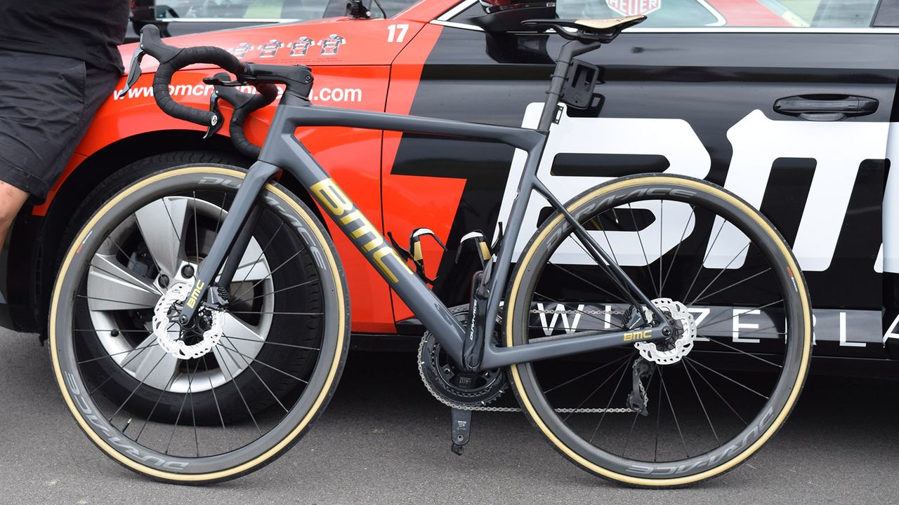 Greg Van Avermaet also raced some stages on the disc version of the BMC Teammachine SLR01