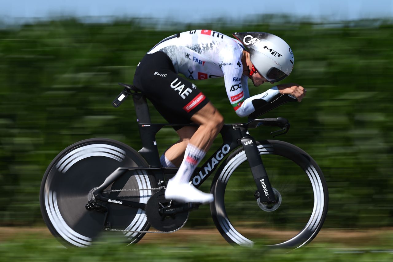 Joao Almeida of Portugal and UAE Team Emirates - XRG competes during the 112th Tour de France, Stage 5 a 33km individual time trial stage