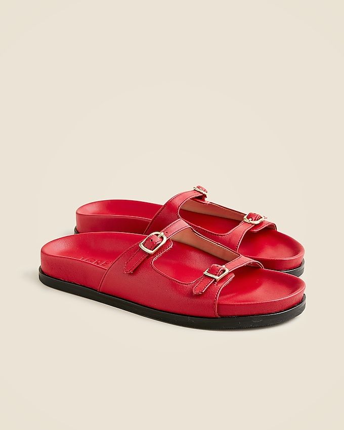 New Colbie Buckle Sandals in Leather