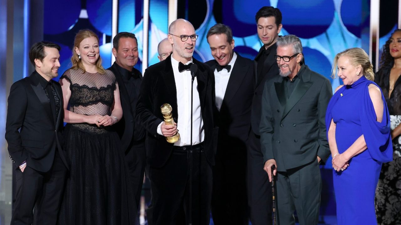 Kieran Culkin, Sarah Snook, Jesse Armstrong, Matthew Macfadyen, Nicholas Braun, Alan Ruck and J. Smith-Cameron