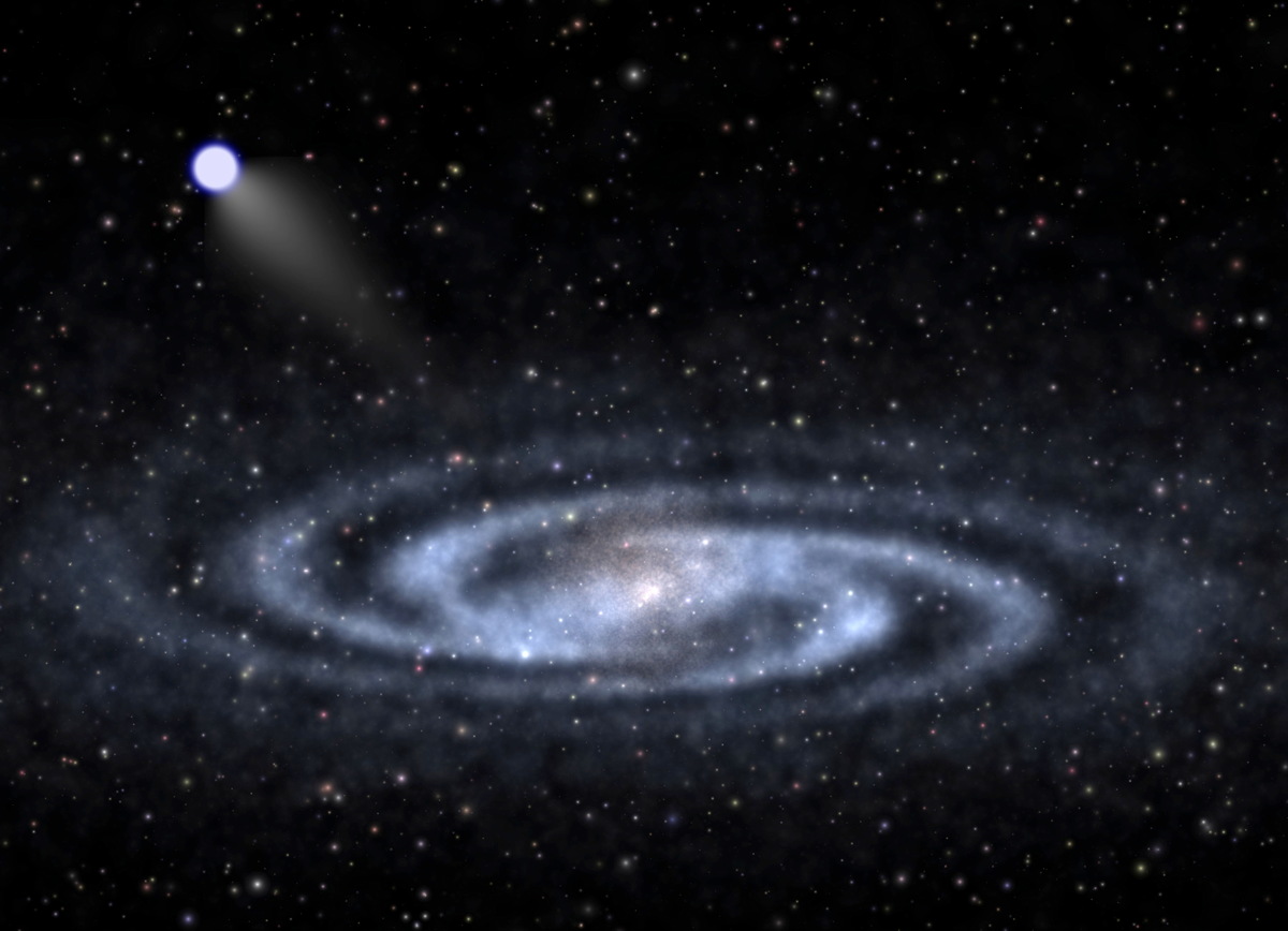 A Hypervelocity Star Speeding Away