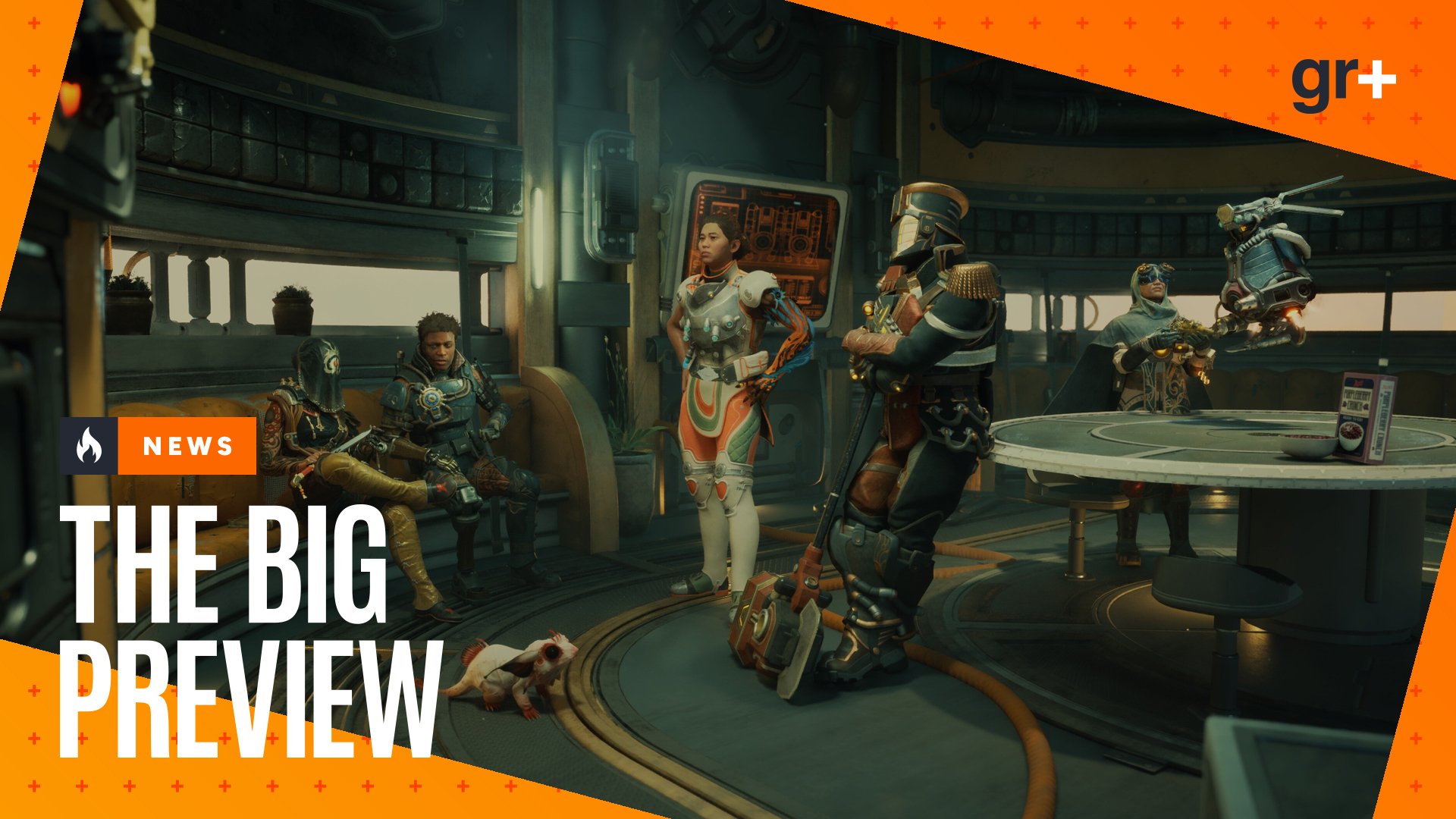 A group of people gather in The Outer Worlds 2