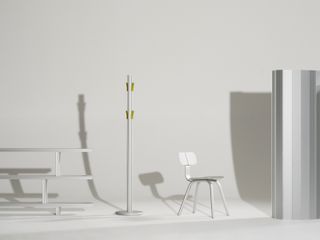 Aluminium design objects created for Hydro 100R exhibition