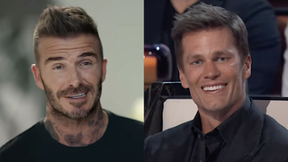 David Beckham in Deadpool 2 Ad/Tom Brady at The Roast of Tom Brady