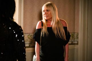 Sharon Watts has a confrontation