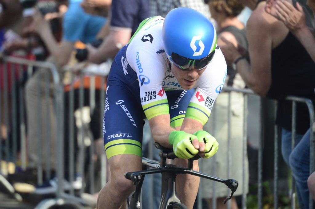 Michael Hepburn was the last rider to start the time trial