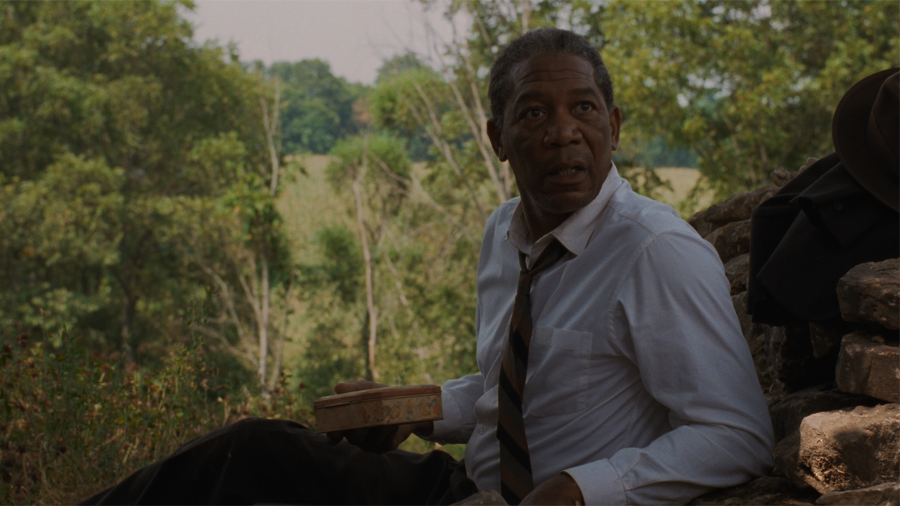 Morgan Freeman in The Shawshank Redemption