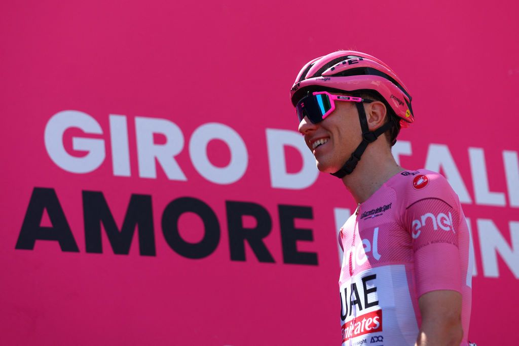 Giro d&#039;Italia 2024: Tadej Pogacar before stage 9