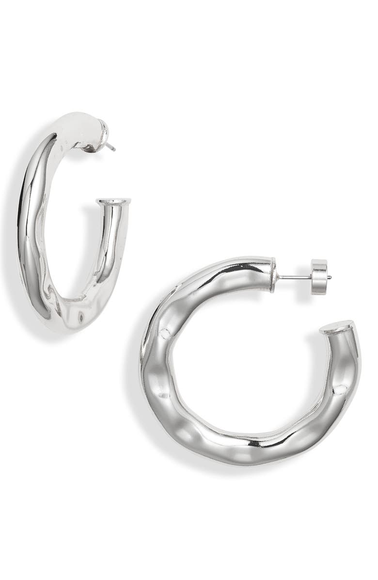 Hammered Hoop Earrings