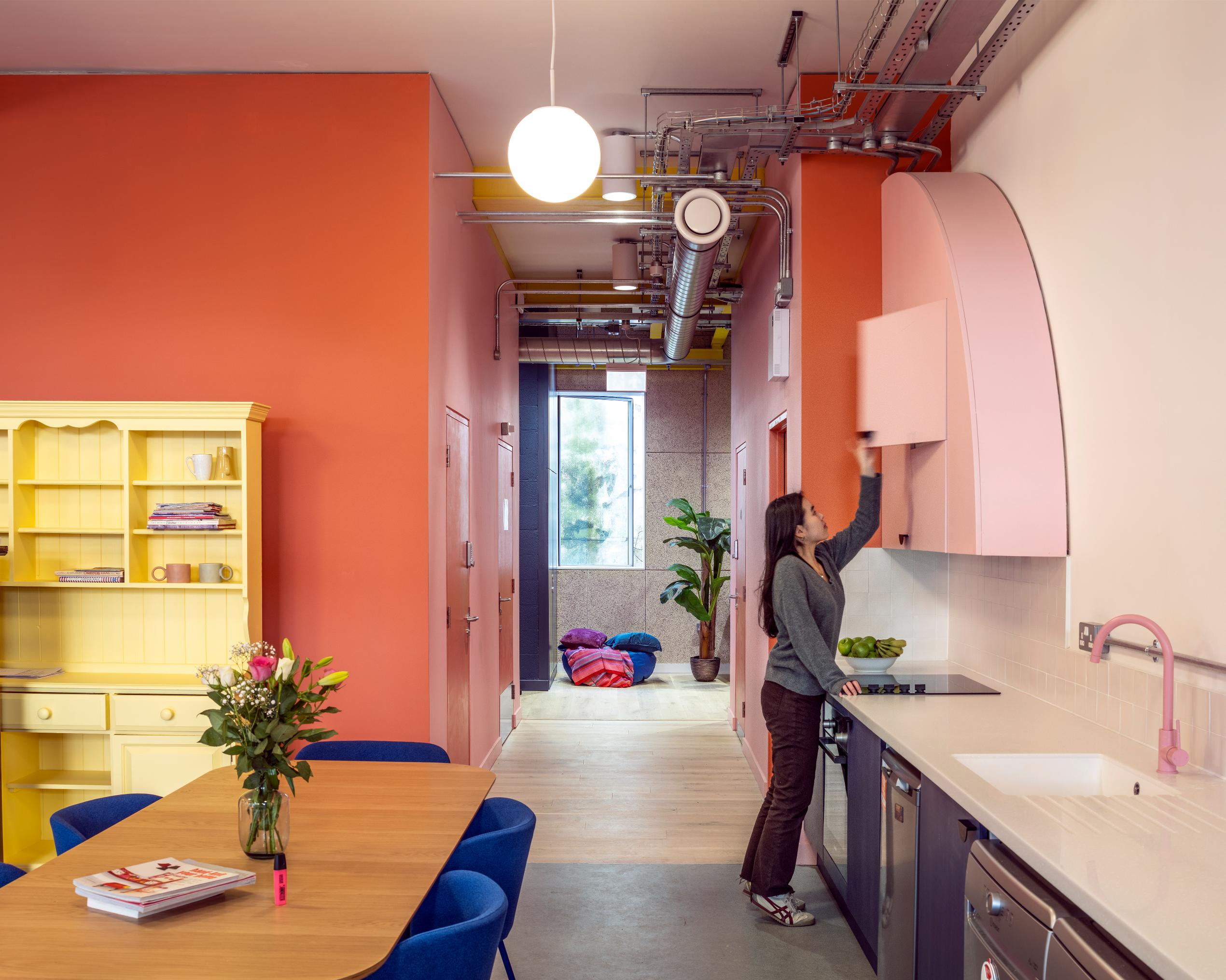 colourful youth club interior