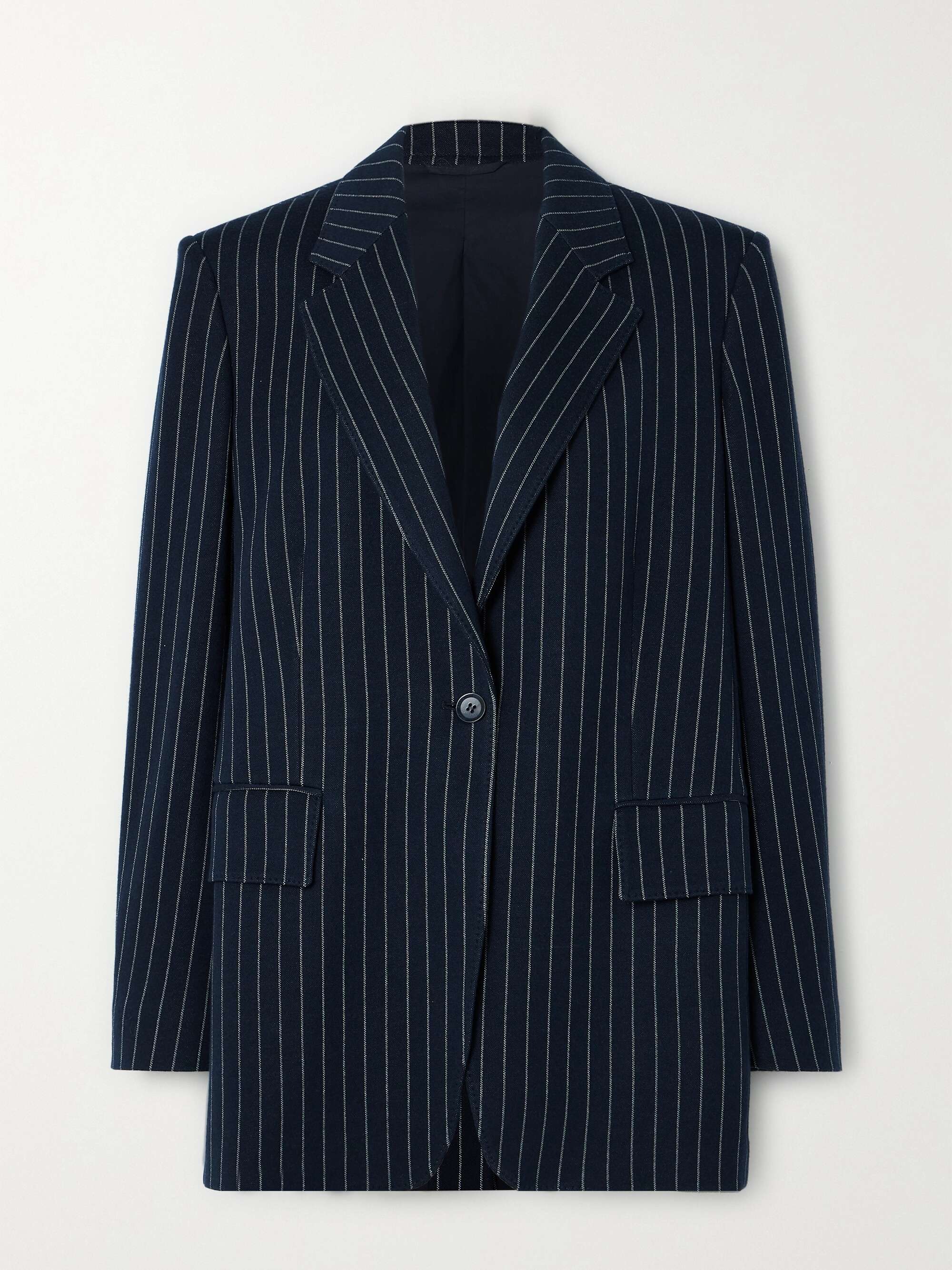 Aceri Pinstriped Cotton, Cashmere and Silk-Blend Blazer