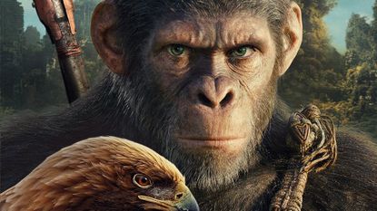 A post of a young chimp that will be in Kingdom of the Planet of the Apes