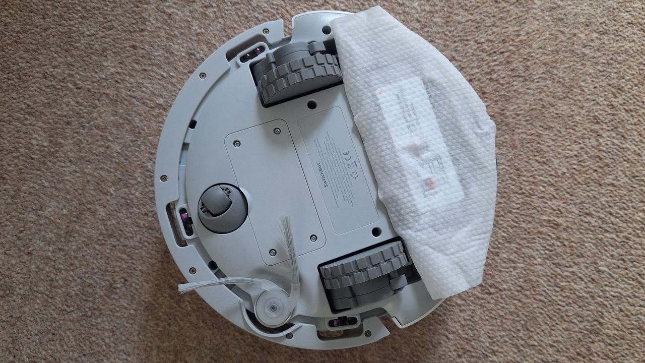 SwitchBot K11+ robot vacuum in mopping mode