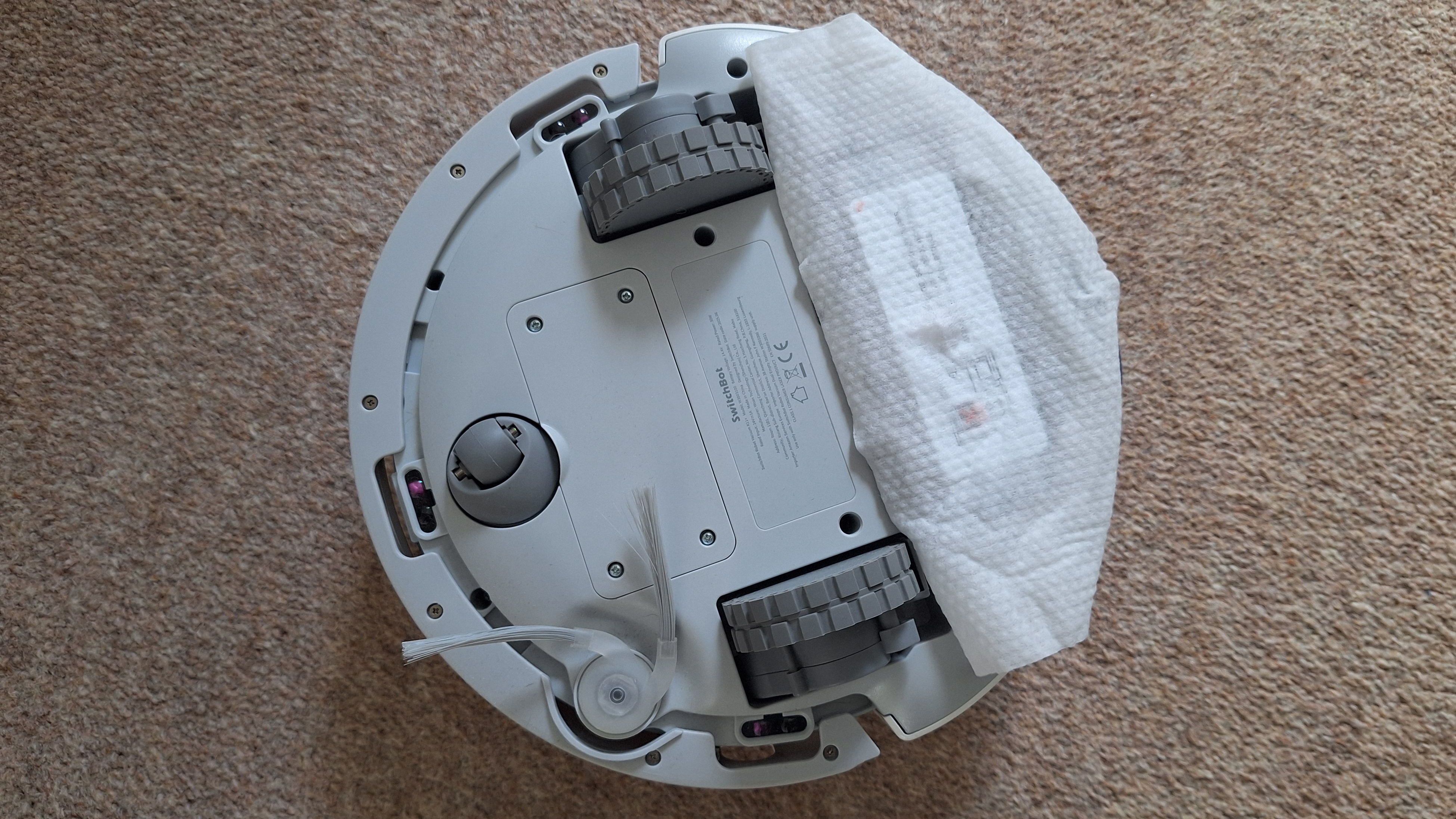 SwitchBot K11+ robot vacuum in mopping mode