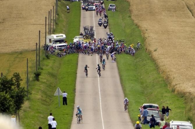 This crash late in the Tour's sixth stage exacted a heavy toll for several of the Grand Tour's favourites
