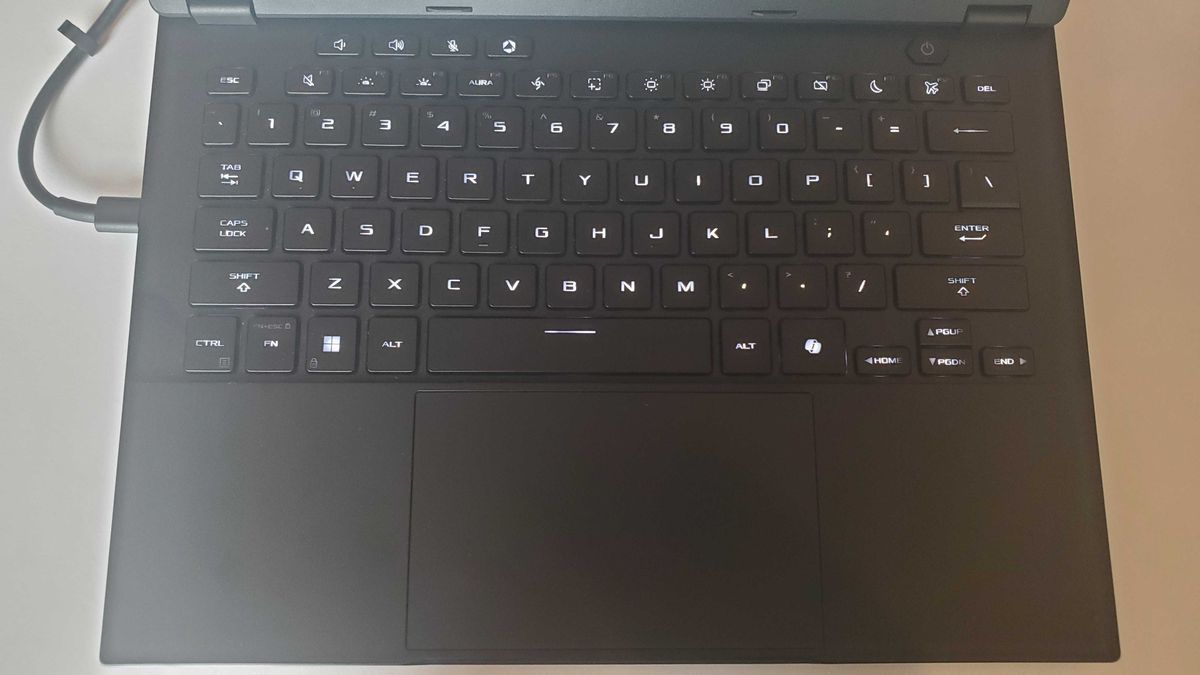 black gaming laptop