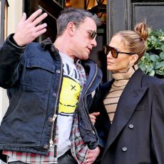 Ben Affleck and Jennifer Lopez are seen out and about on March 30, 2024 in New York, New York. 