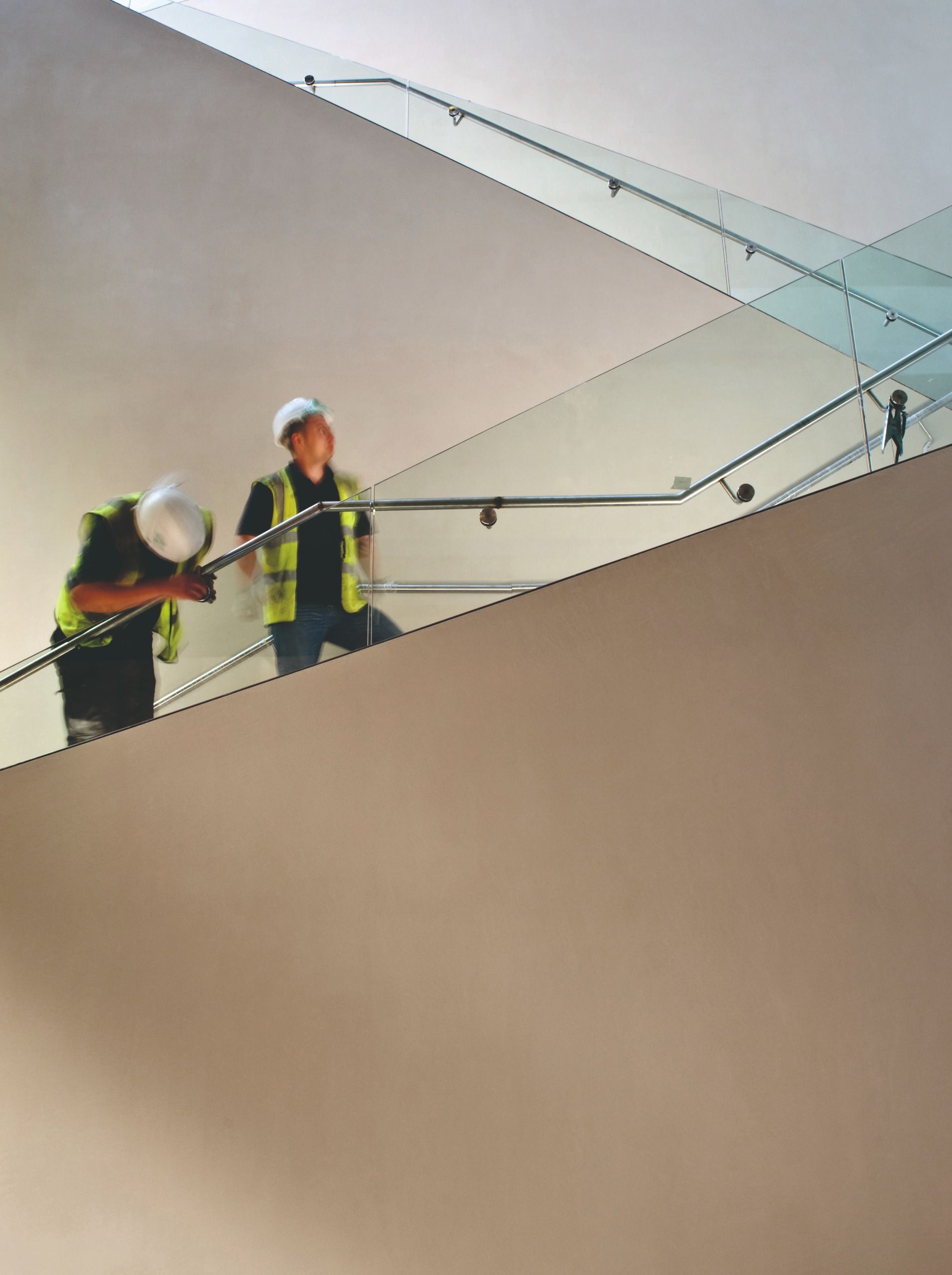 Constructing the staircase at the Ashmolean Museum