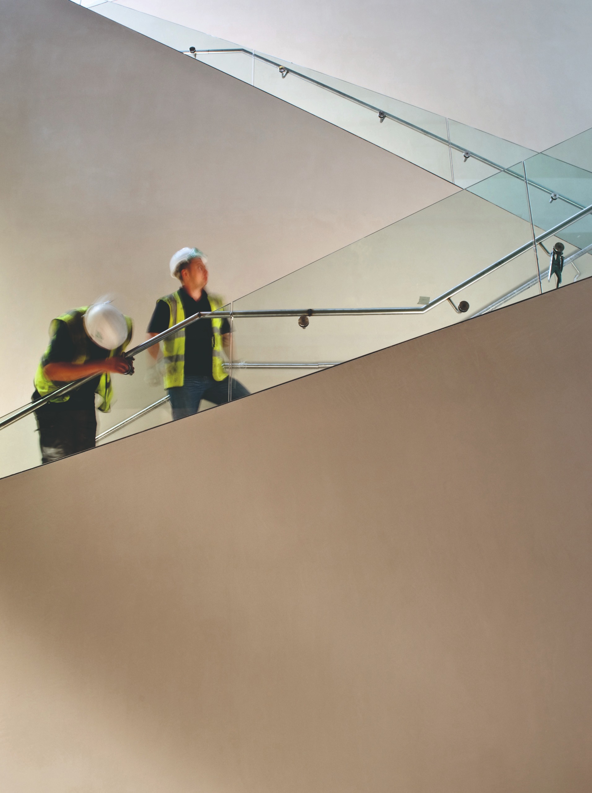 Constructing the staircase at the Ashmolean Museum