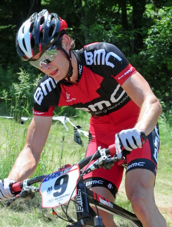 Stephen Ettinger (BMC) managed to stay with the lead group of six
