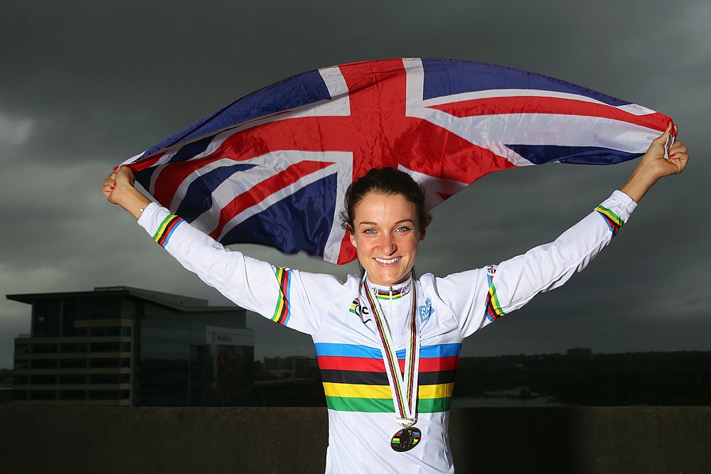 Lizzie Deignan (Great Britain) wins the world title in Richmond