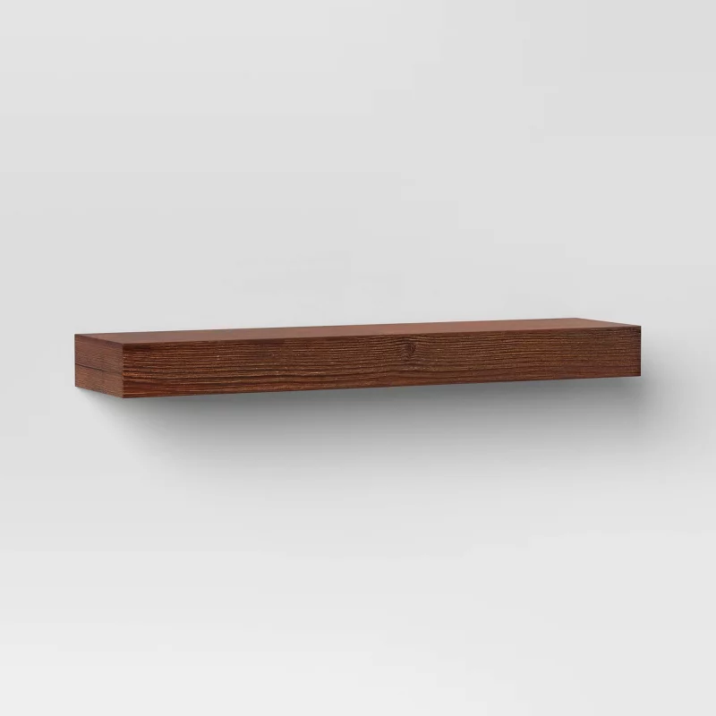 24" Floating Wood Shelf - Threshold™