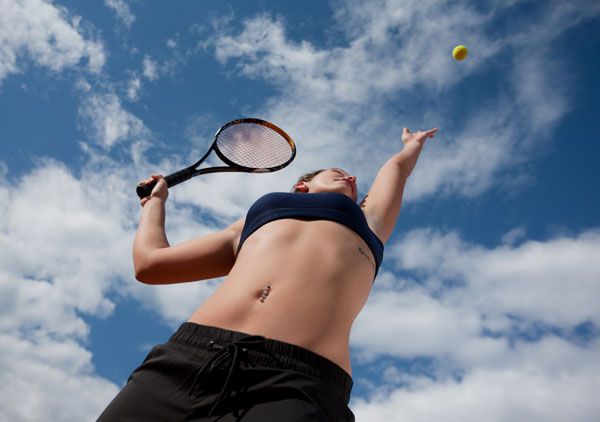 tennis playing fitness