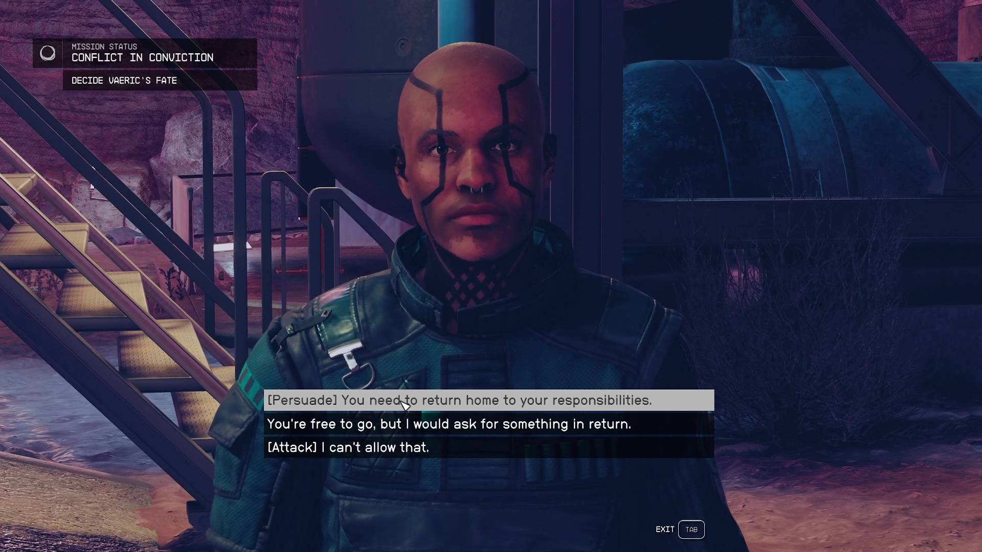 Starfield Shattered Space Conflict in Conviction walkthrough