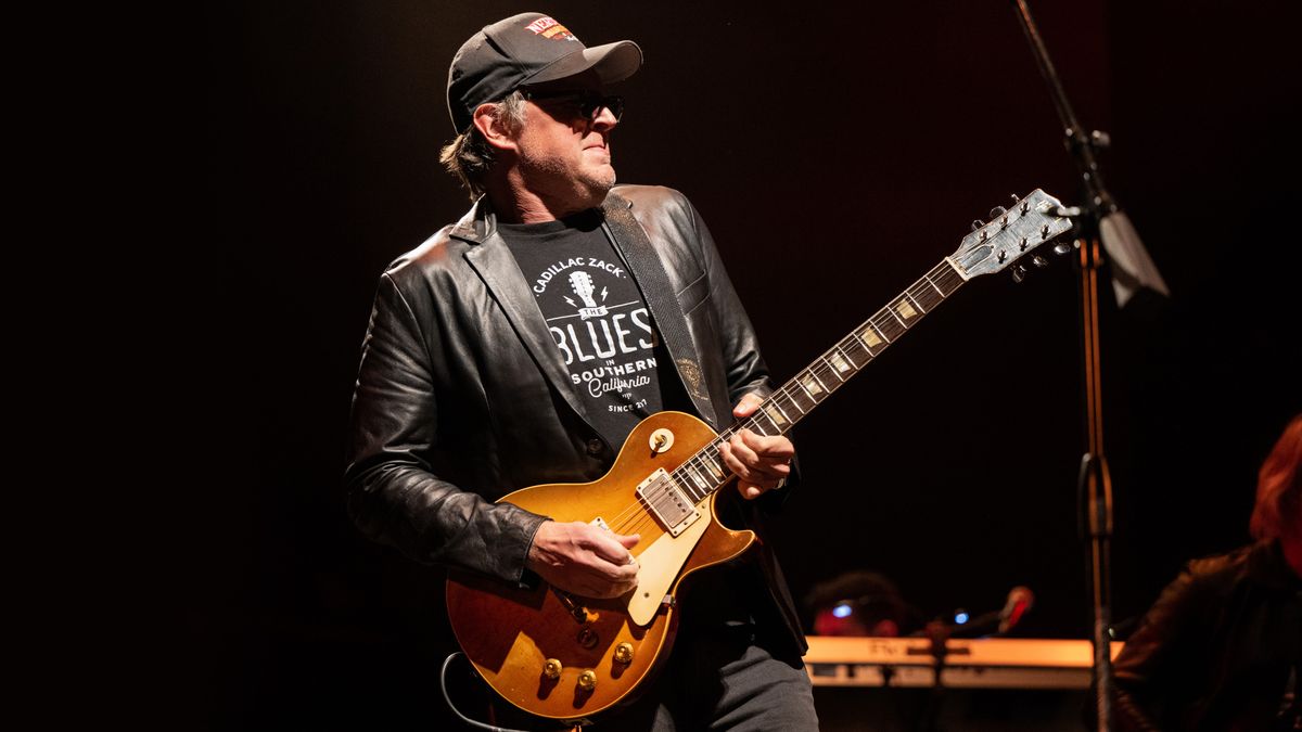 Guitarist Joe Bonamassa performs at the Alan Parsons &amp; Friends 75th Birthday Tribute Concert benefiting One805 at Lobero Theatre on December 20, 2023 in Santa Barbara, California