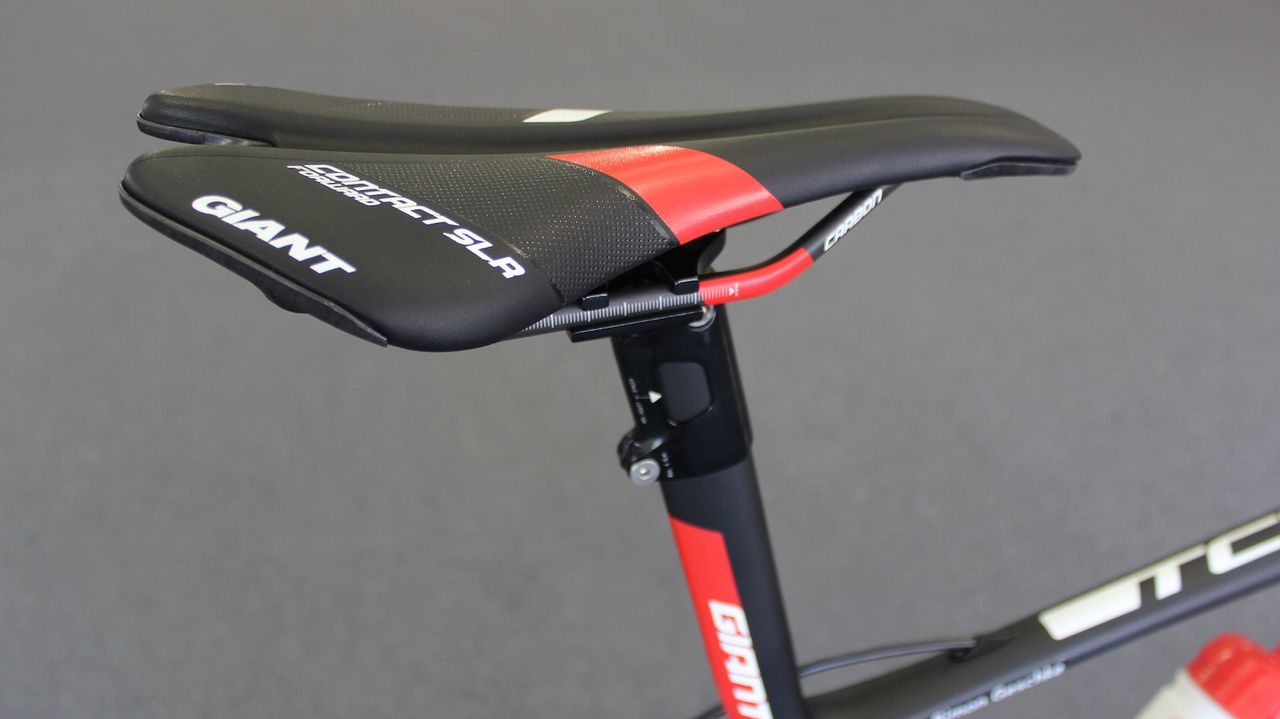 Geschke opts for a Giant Contact SLR perch