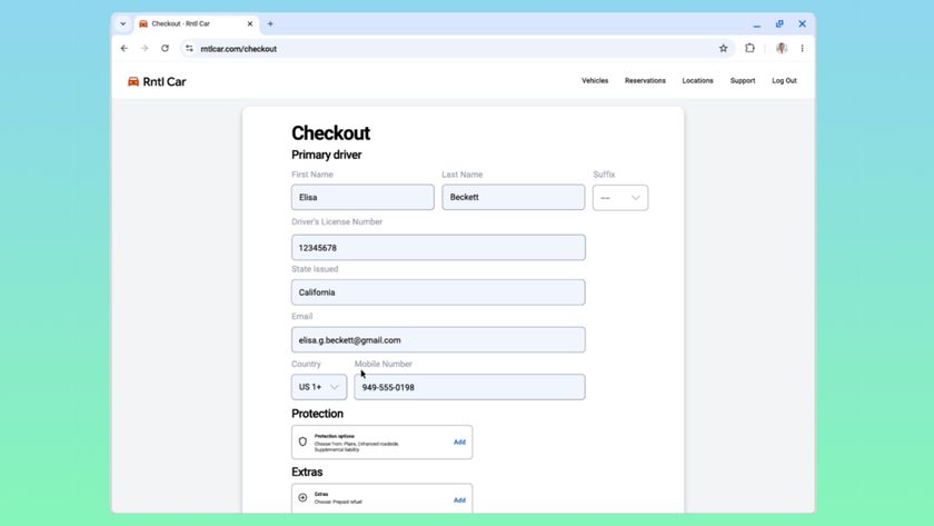 Enhanced autofill in Chrome autofilling driver&#039;s license info. 