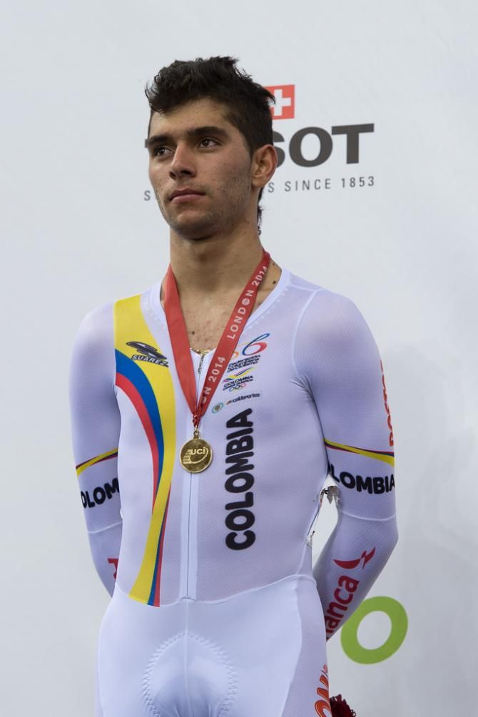 Fernando Gaviria Rendon (Colombia) won the gold medal in the men's omnium