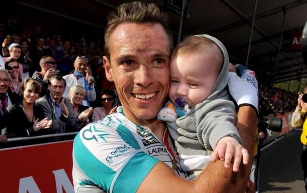 Amstel Gold Race: A family affair for Philippe Gilbert (Omega Pharma-Lotto).