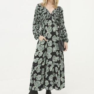 Long-sleeved floral maxi dress from M&S