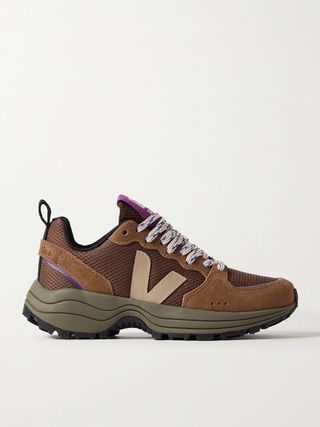+ Reformation Venturi and Alveomesh suede sneakers with leather trim
