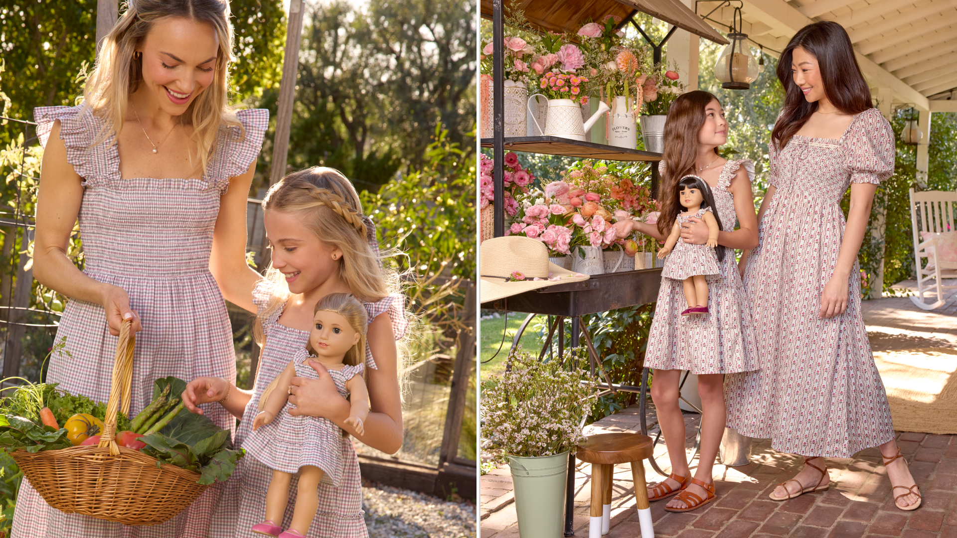 models wearing the American Girl x Hill House Home collaboration