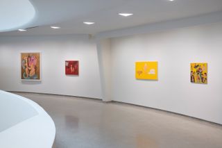 Installation view, Cecilia Vicuña: Spin Spin Triangulene, Solomon R. Guggenheim Museum