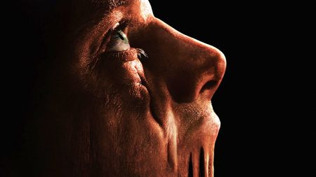 A screenshot of Tom Rhys Harries' Matt Hagen with his face melting in DC Studios' Clayface movie