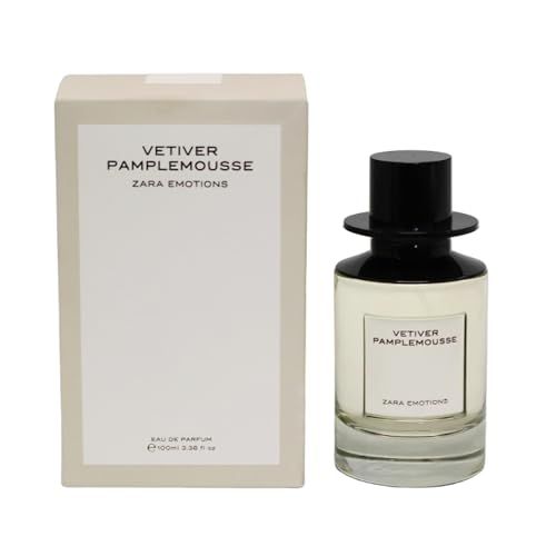 Zara Emotions Vetiver Pamplemousse Women's Perfume | Eau De Parfum, 100ml (3.4 Fl Oz) | Fresh & Citrus Fragrance With Vetiver & Grapefruit | Sophisticated & Long-Lasting