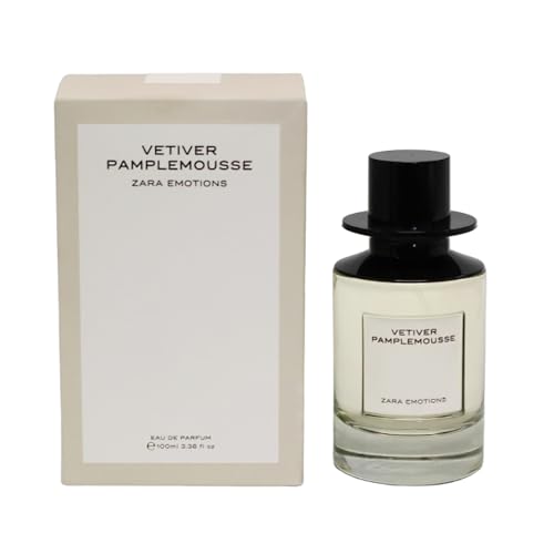 Zara Emotions Vetiver Pamplemousse Women's Perfume | Eau De Parfum, 100ml (3.4 Fl Oz) | Fresh & Citrus Fragrance With Vetiver & Grapefruit | Sophisticated & Long-Lasting