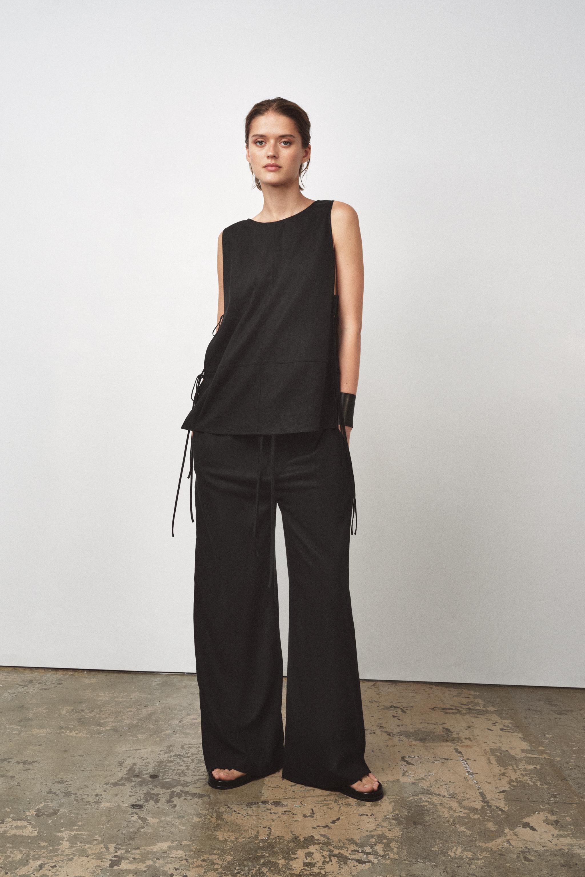 ZW collect linen mix top